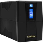 EX292790RUS, ИБП ExeGate Power Smart ULB-1000.LCD. AVR.4C13.RJ.USB (1000VA/550W ...