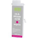 Картридж перезаправляемый струйный Cactus CS-R-PFI320M-CHIP PFI-320M пурпурный ...