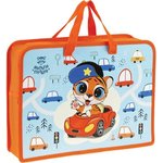 Папка с ручками а4 tiger, пластик, на молнии, 75мм ПТ-14_4_45168