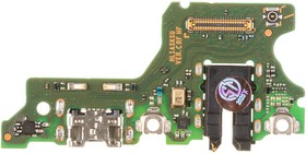 Фото 1/6 Шлейф/FLC Huawei Honor 9C (AKA-L29) на системный разъём/разъём гарнитуры/микрофон (оригинал)
