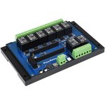 Pico-Relay-B, Промышленный 8-канальный релейный модуль для Raspberry Pi Pico