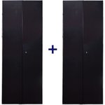 Комплект дверей 47U 800мм черный металл передняя, задняя-распашная -CBB-DR47-8x-S-M1