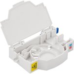 Бокс на DIN-рейку на 2 адаптера SC, белый LAN-DRF-2SC/BX-WH