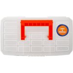 Бокс для хранения BLOCKER Techniker, с отсеками, прозрачный, 9", 236х131х84