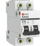 MCB4729-2-16C, Circuit breaker VA 47-29, 2P 16A (C) 4.5kA EKF