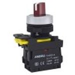Переключатель XB2-BJ25 черный 2 положения I-0 длинная ручка 1НЗ+1НО (ANDELI)