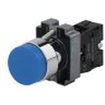 Кнопка XB2-BL61 без подсветки удлиненная синяя 1НО (ANDELI)