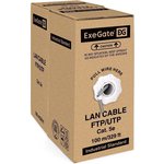 EX281812RUS, Кабель ExeGate FUTP4-C5e-CCA- S24-IN-PVC-GY-100 FTP 4 пары кат.5e ...