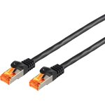 Patch cable, RJ45 plug, straight to RJ45 plug, straight, Cat 6A, S/FTP, PVC/PE ...