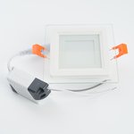 27853, DVO-6w 4000K 480Lm Square LED Lamp with White Glass