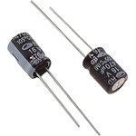 Конденсатор электролитический 470, 16В, размер 8x12, отклонение 20, +105C, Al, контакты 2L, RD, SAMWHA