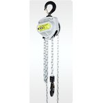 FKS 1T 3M - таль ручная цепная шестеренная алюминиевая цепь гальванизированная