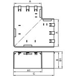 01750, Flat L-shaped angle 120x80 NPAN IN-Liner