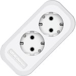 Колодка удлинителя 2-м с заземл. АБС-пластик UNIVersal E302