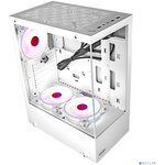 Ginzzu CL310 ATX FAN 3*12LD4 FRGB передняя панель Стекло Белый
