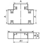 00536, Угол плоский Т-образный IM 25x17 IN-Liner