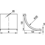 38203, Corner cover CS 90 vertical inner base 150mm