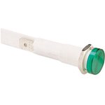 C027500NAE, Индикат.лампа: с неоновой лампой, плоский, 230ВAC, Отв: d10мм