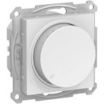 ATN000123, ATLASDESIGN DIMMER turn-push, LED, RC, 400W, mech., WHITE