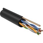 ITK Витая пара U/UTP кат.5E 4х2х24AWG solid LDPE c металлическим тросом 1,2мм ...