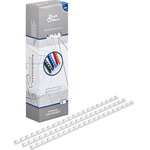 60911, Пружины для переплета пластиковые ProfiOffice 8мм, белые 100шт/уп.