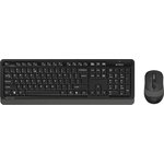 1147570, Набор клавиатура+мышь A4Tech Fstyler FG1010 черный/сер USB беспров Multime