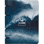 Тетрадь общая BeSmart А5 120л, клетка, кольца, Storm брызги N1993