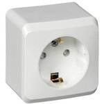 PA16-004B, Socket 1-m OP Etude 16A protection. blinds with grounded white