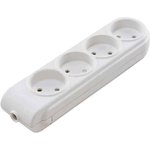 Колодка удлинителя 4-м без заземл. защ. шторки Makel N4010000