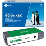 GG-991XBK, Картридж G&G, аналог HP 991X (M0K02AE) черный 20k с чипом