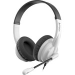 Наушники с микрофоном A4Tech HU-10 черный 2м накладные USB оголовье (HU-10/USB/BLACK)