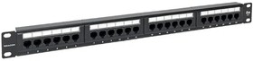 Фото 1/10 Патч-панель EKF TRC-PPNL-5EUTP-1U24 TERACOM 19'' Cat.5E 1U неэкран. UTP 24 порта RJ-45 110 IDC