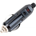 PL2362, Разъем авто прикуривателя штекер с предохранителем 15A и индикатором ...