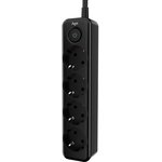 Сетевой фильтр AGNI 4/3м,черный(TP- FD4E-3m-black)