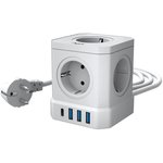 Сетевой фильтр AGNI 5р/2м,3USB 1TYPE-C,белый(TP- VE4U5E-C-2m-white)