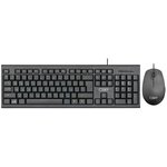 CBR KB SET 711 Carbon, Комплект (кл + м) провод., USB, поверхность "под карбон" ...