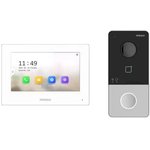 Комплект HiWatch DS-D100IKWF(B) IP видеодомофона (вызывная панель + монитор)