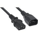 Кабель питания Filum FL-PC-C13/C14-C1-1.0-BK ПВС-АП 3x1.0 С13 - C14, 220/250В ...