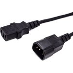 Кабель питания Filum FL-PC16-C13-C14-1.8M С13- C14, 3х1 мм², 220В, 10A, чёрный ...