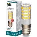 LLE-CORN-5-230-40-E14, Лампа LED CORN капсула 5Вт 230В 4000К керамика E14 IEK