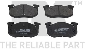 Фото 1/2 223728, Колодки тормозные дисковые задние без датчика износа / CITROEN Saxo,Xsara,ZX,PEUGEOT 106,205,306,309 86~05,RENAULT 19,Clio-II,Megane