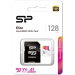 Флеш карта microSD 128Gb Silicon Power Elite A1 microSDXC Class 10 UHS-I U3 100 ...