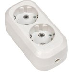 Колодка удлинителя 2-м с заземл. 16А Эксперт 3.5кВт EKF AKB16-2