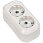 Колодка удлинителя 2-м с заземл. 16А Эксперт 3.5кВт EKF AKB16-2