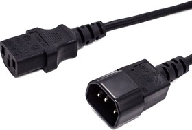 Кабель питания Filum FL-PC10-C13-C14-3M С13- C14, 3х0.75мм², 220В, 10A, чёрный, 3м – купить оптом и в розницу