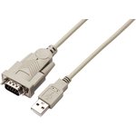 Адаптер USB Filum FL-С-UAM-DB9M 1.8 м., Win XP-10, разъемы: USB A male- DB 9 male, пакет.