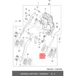 94580407, Накладка педали акселератора