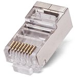Коннектор Filum FL-NA-PLUG6-3 RJ-45, 6A кат., 8p8c, экран, 50 мкд ...