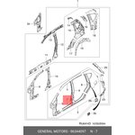 96344097, Порог наружний левый