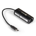 ExeGate EXE-732C-45, Кабель-адаптер USB2.0 Type C -  1xRJ45 UTP 10Mbps/100Mbps ...